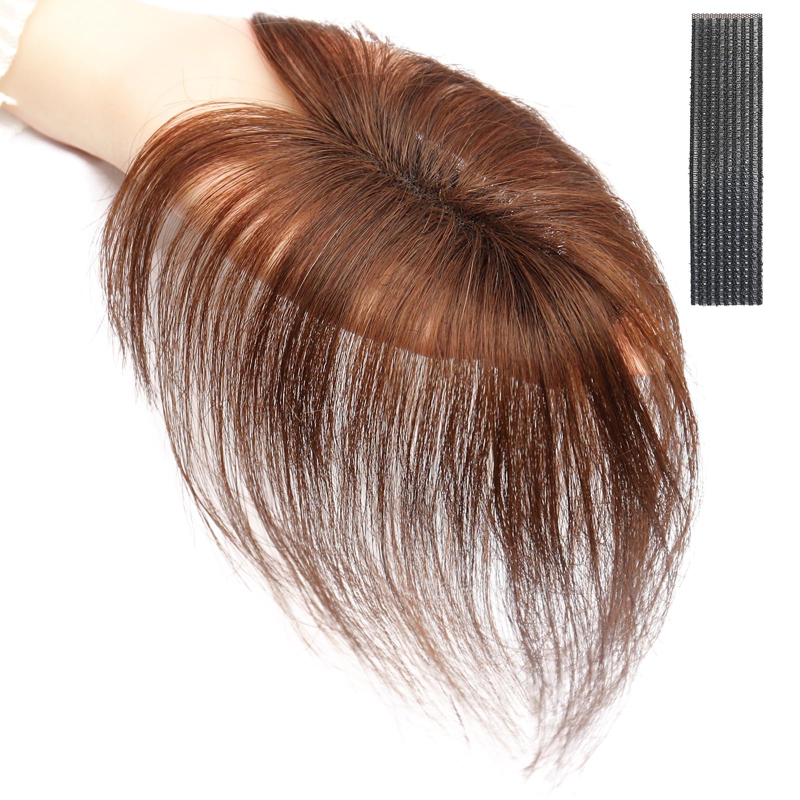 ❤　人毛100％　ヘアピース　広範囲隠し　12×13 人工肌　部分ウイッグ　❤ Amazon.co.jp: 日本ヘアピース研究所 白髪隠し専用 部分 ウィッグ 新